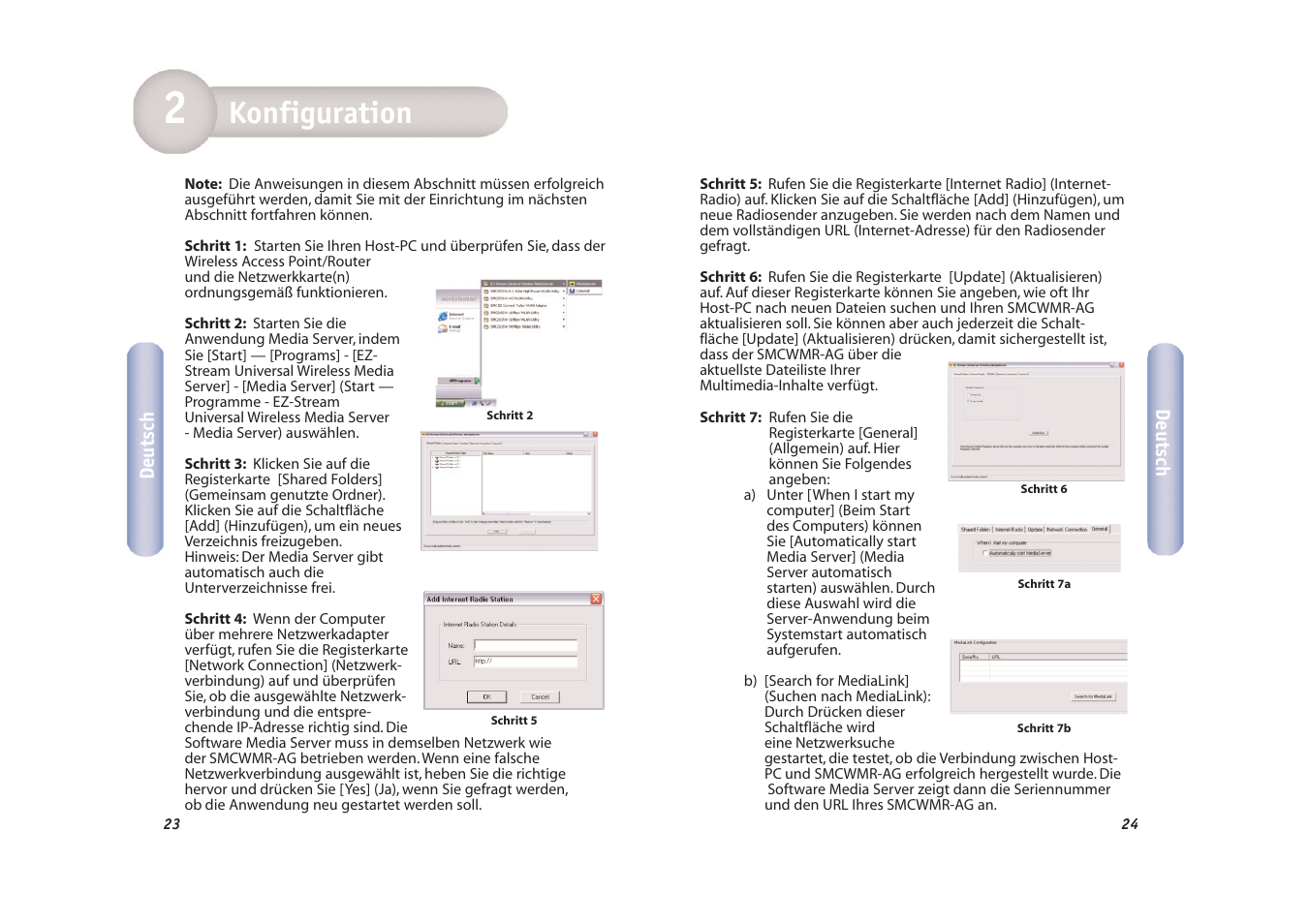 Konfiguration einführung | SMC Networks EZ-Stream SMCWMR-AG User Manual | Page 13 / 60