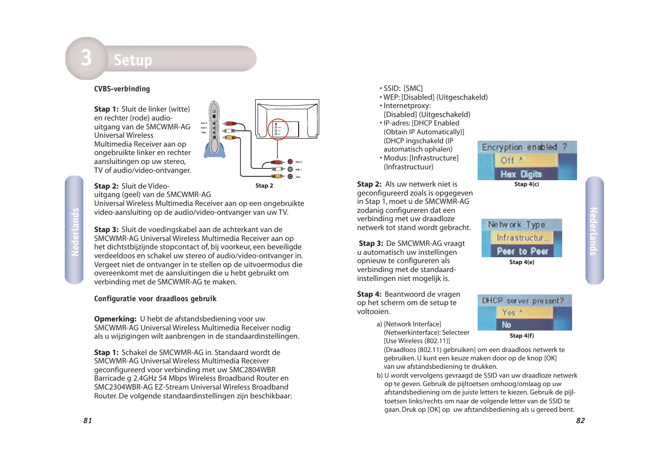 Setup | SMC Networks EZ-Stream SMCWMR-AG User Manual | Page 42 / 60