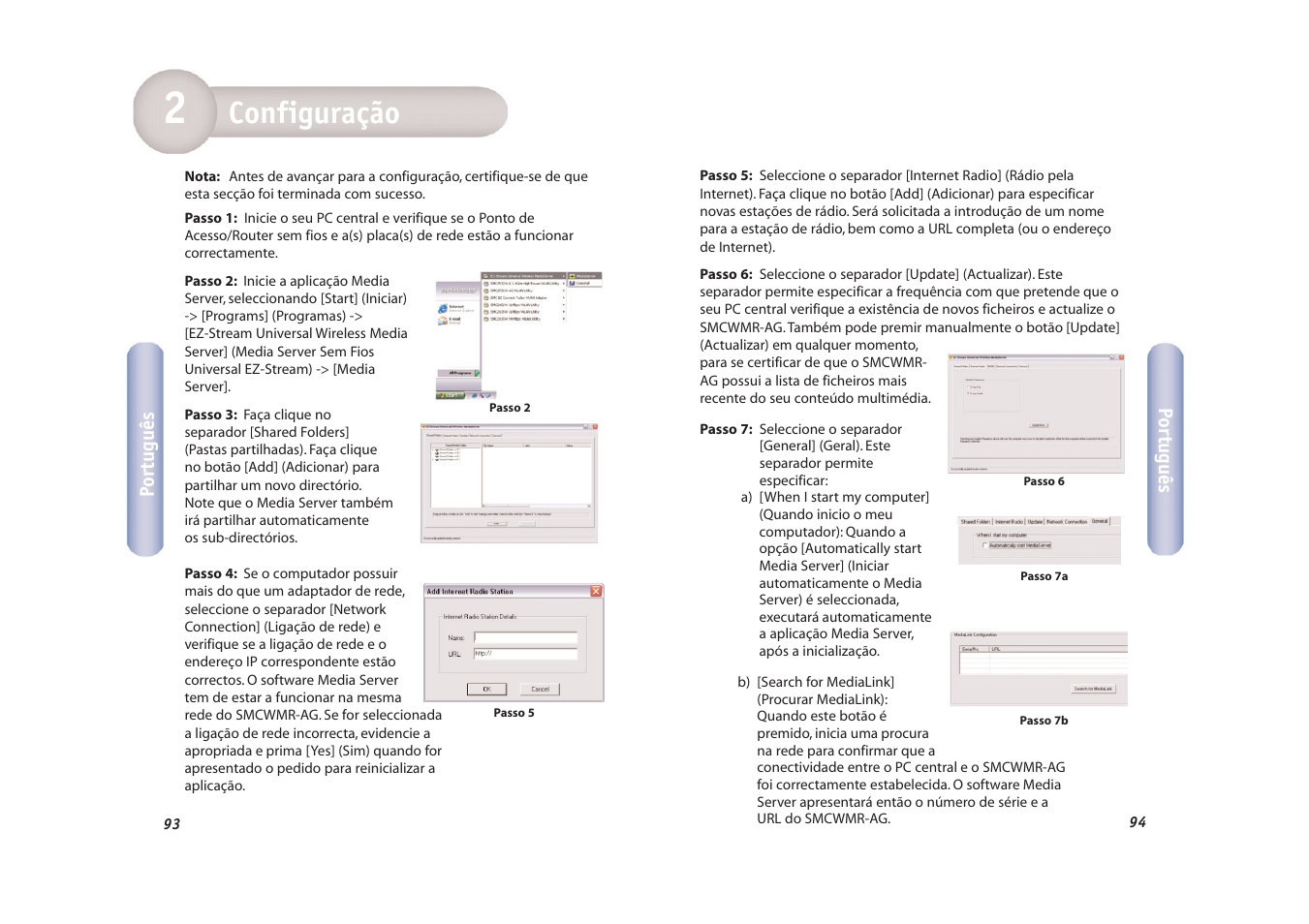 Configuração introdução | SMC Networks EZ-Stream SMCWMR-AG User Manual | Page 48 / 60