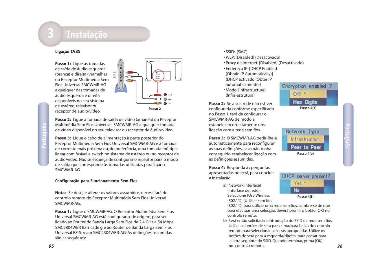 Instalação | SMC Networks EZ-Stream SMCWMR-AG User Manual | Page 49 / 60