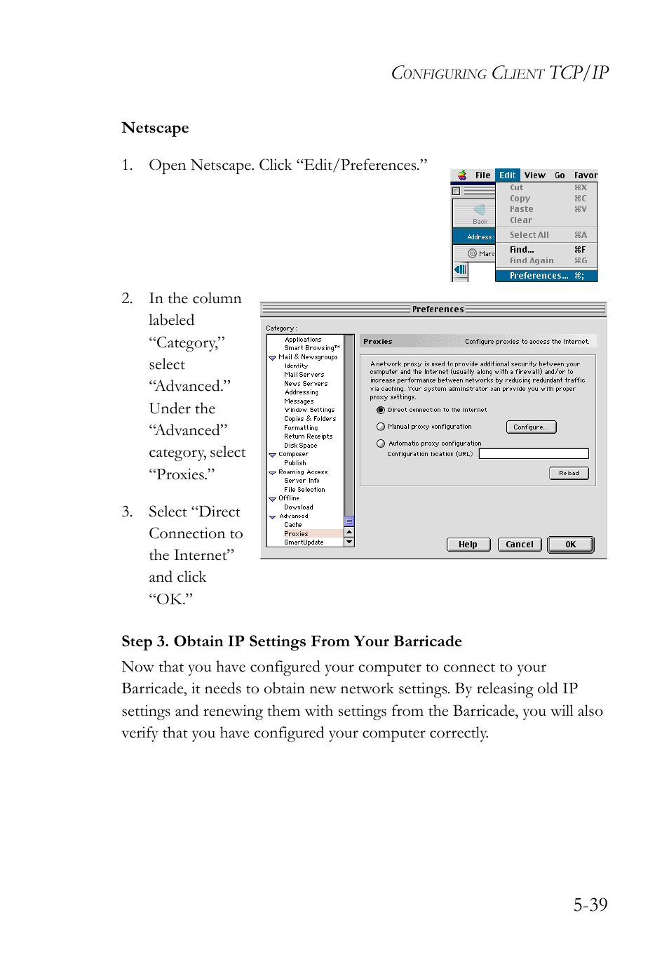 Tcp/ip 5-39 | SMC Networks SMC Barricade SMC7004VBR User Manual | Page 103 / 122