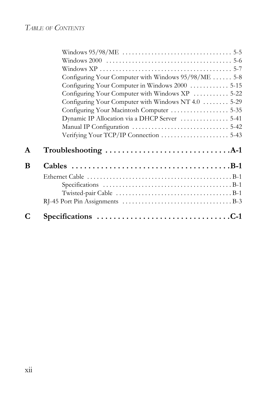 SMC Networks SMC Barricade SMC7004VBR User Manual | Page 12 / 122