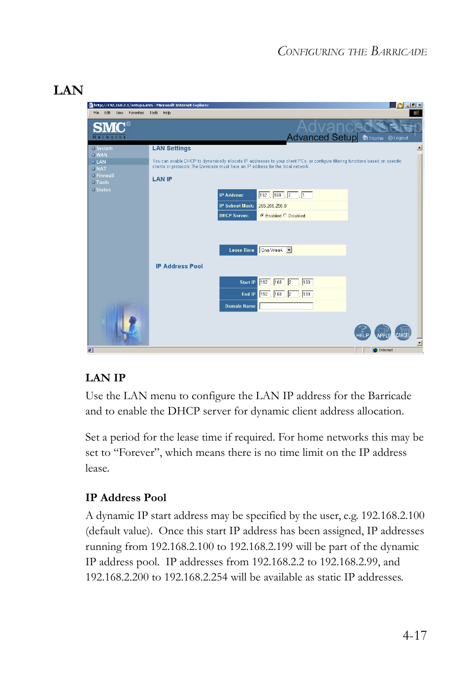 17 lan | SMC Networks SMC Barricade SMC7004VBR User Manual | Page 45 / 122