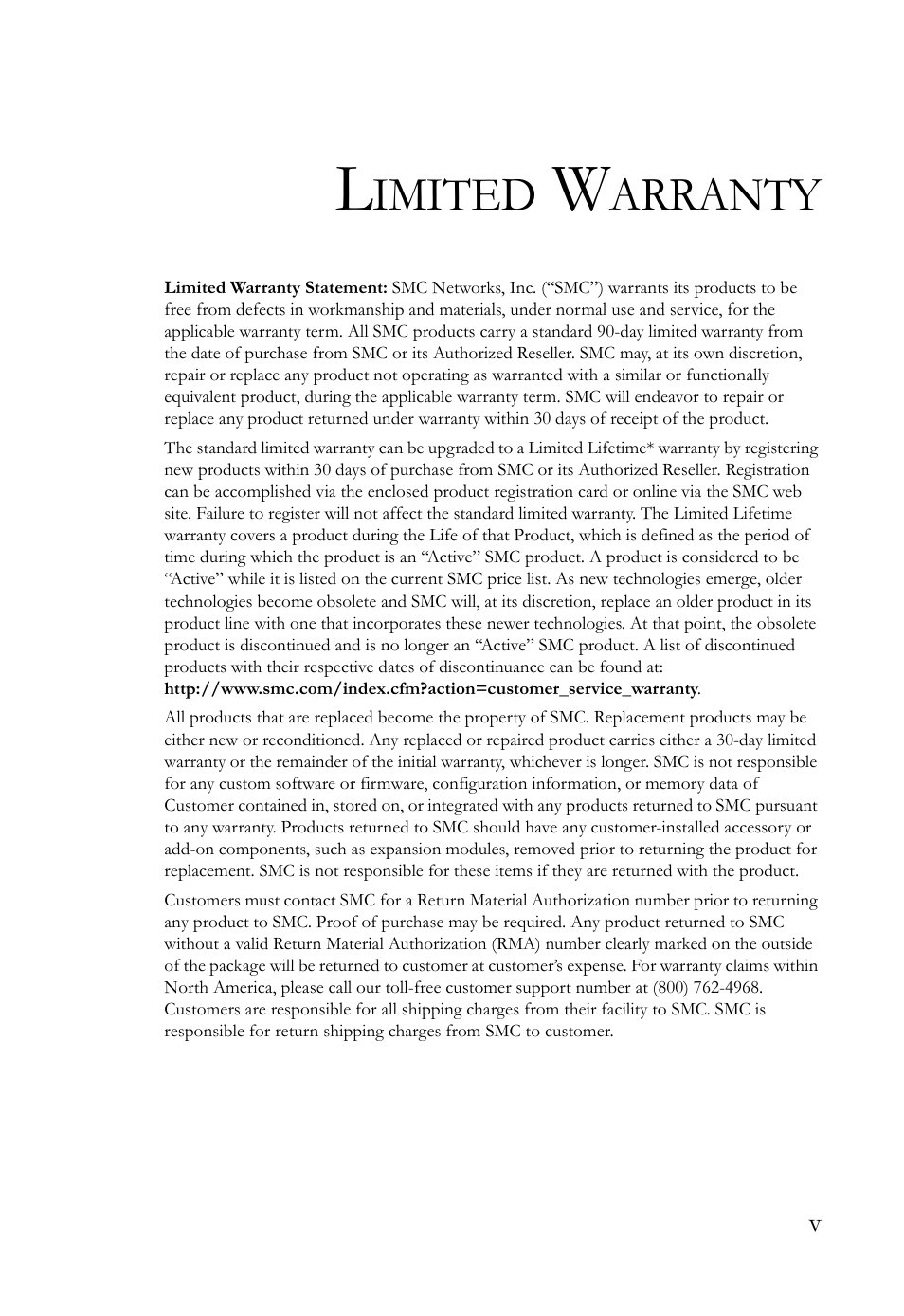 SMC Networks SMC Barricade SMC7004VBR User Manual | Page 5 / 122