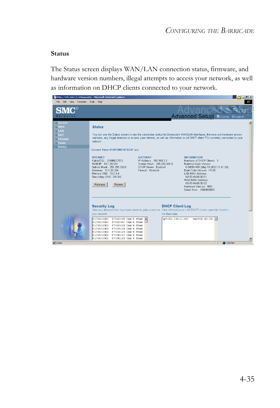 SMC Networks SMC Barricade SMC7004VBR User Manual | Page 63 / 122