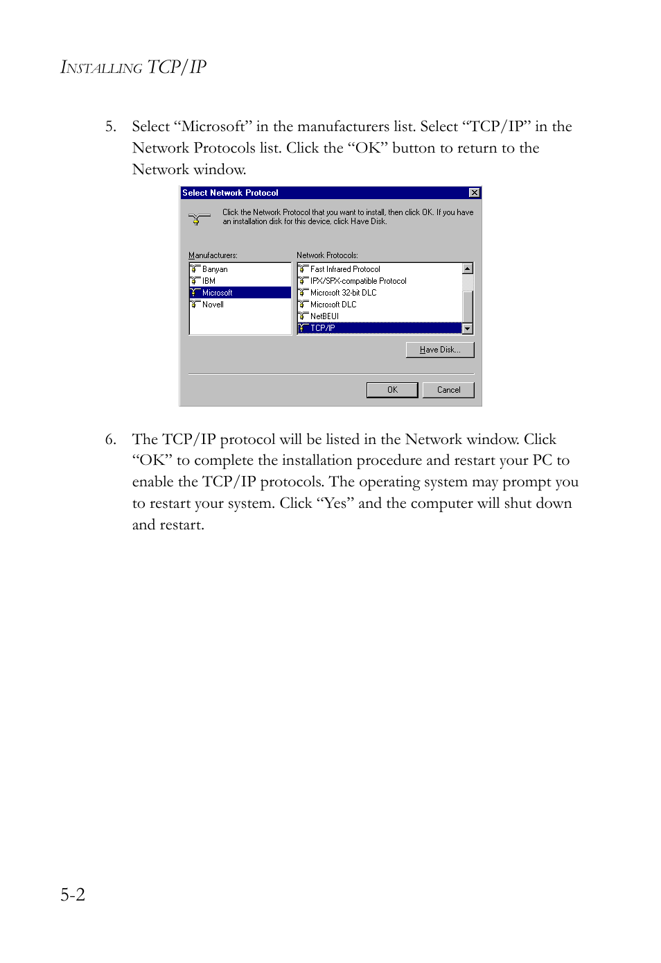 Tcp/ip 5-2 | SMC Networks SMC Barricade SMC7004VBR User Manual | Page 66 / 122