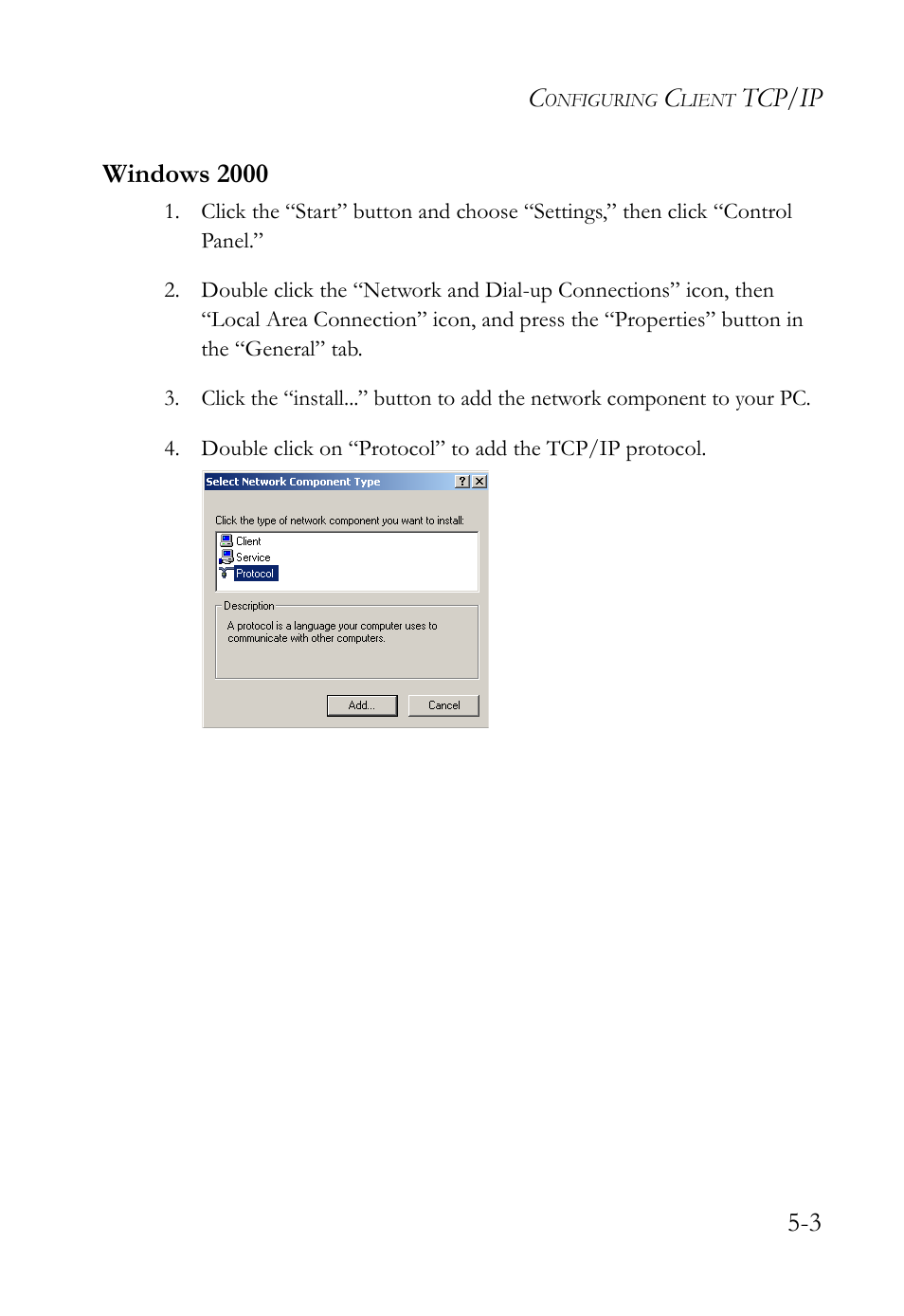Windows 2000 | SMC Networks SMC Barricade SMC7004VBR User Manual | Page 67 / 122