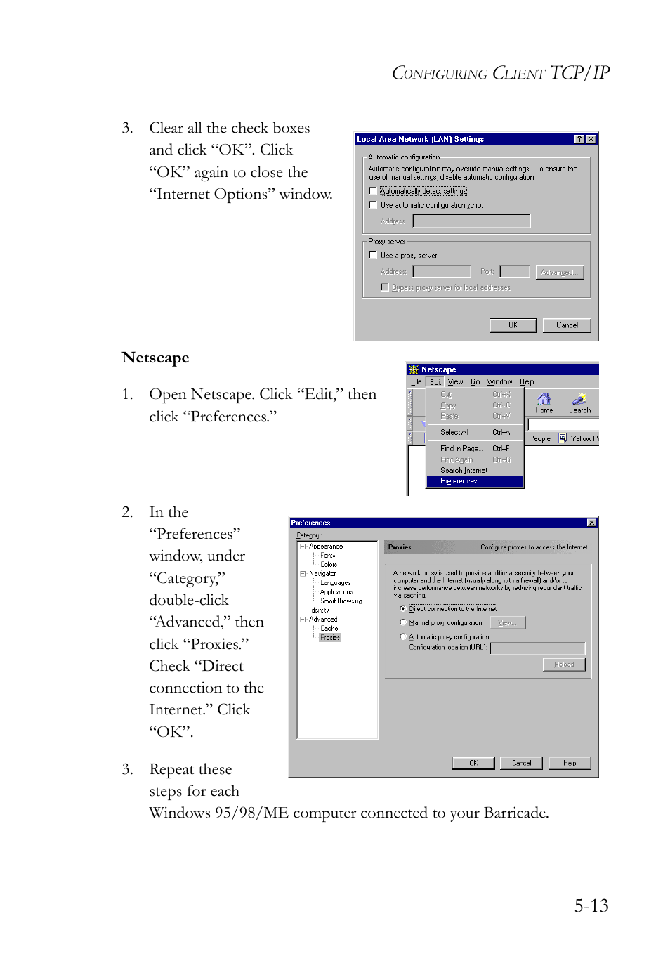 Tcp/ip 5-13 | SMC Networks SMC Barricade SMC7004VBR User Manual | Page 77 / 122