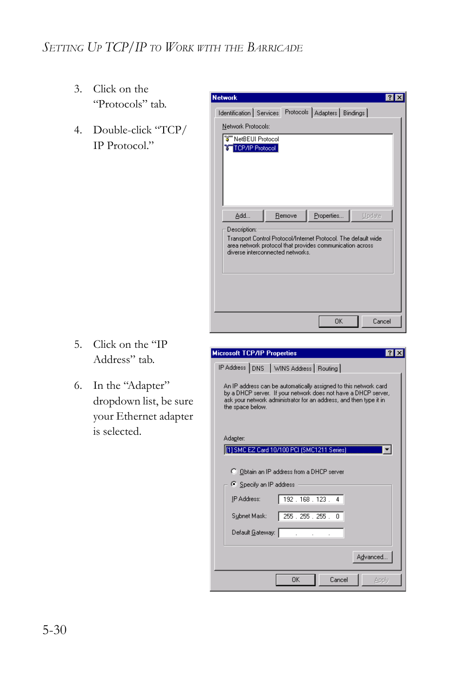 Tcp/ip | SMC Networks SMC Barricade SMC7004VBR User Manual | Page 94 / 122