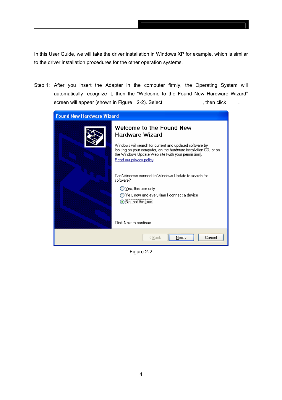 2 software installation, 1 install driver for xp, Software installation | Install driver for xp | SMC Networks SMC9452TX-2 User Manual | Page 16 / 41