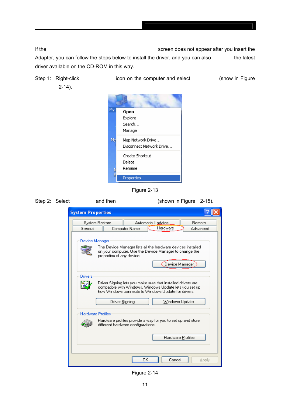 2 update driver for xp, Update driver for xp | SMC Networks SMC9452TX-2 User Manual | Page 23 / 41