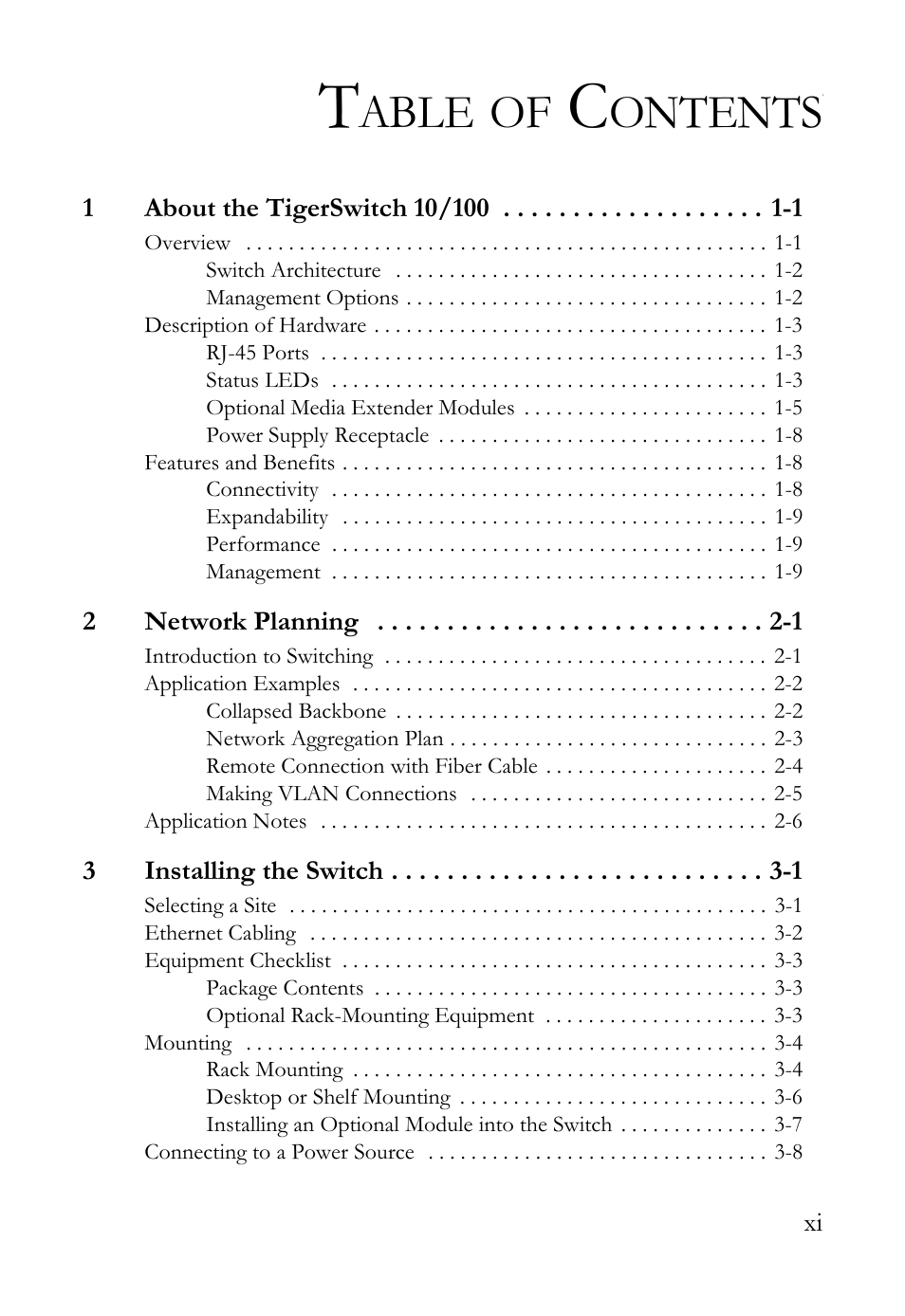 Able, Ontents | SMC Networks 10/100 User Manual | Page 15 / 86