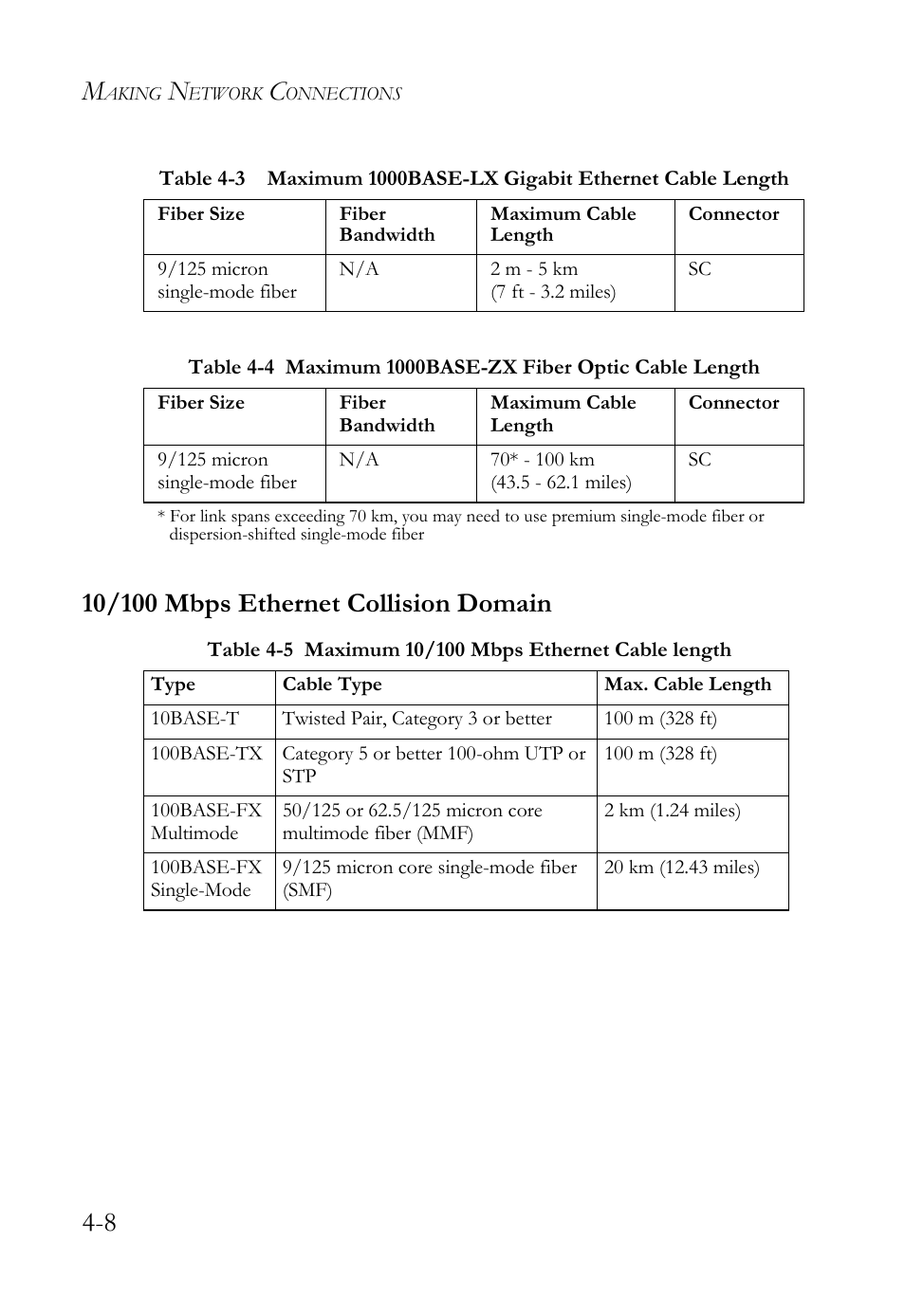 10/100 mbps ethernet collision domain, 10/100 mbps ethernet collision domain -8 | SMC Networks 10/100 User Manual | Page 54 / 86