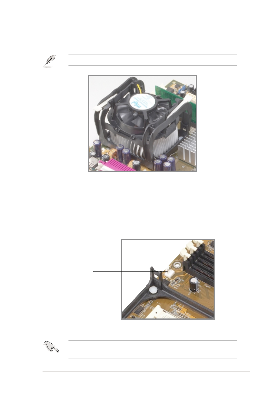 4 connecting the cpu fan cable | Asus P4B-E User Manual | Page 31 / 128