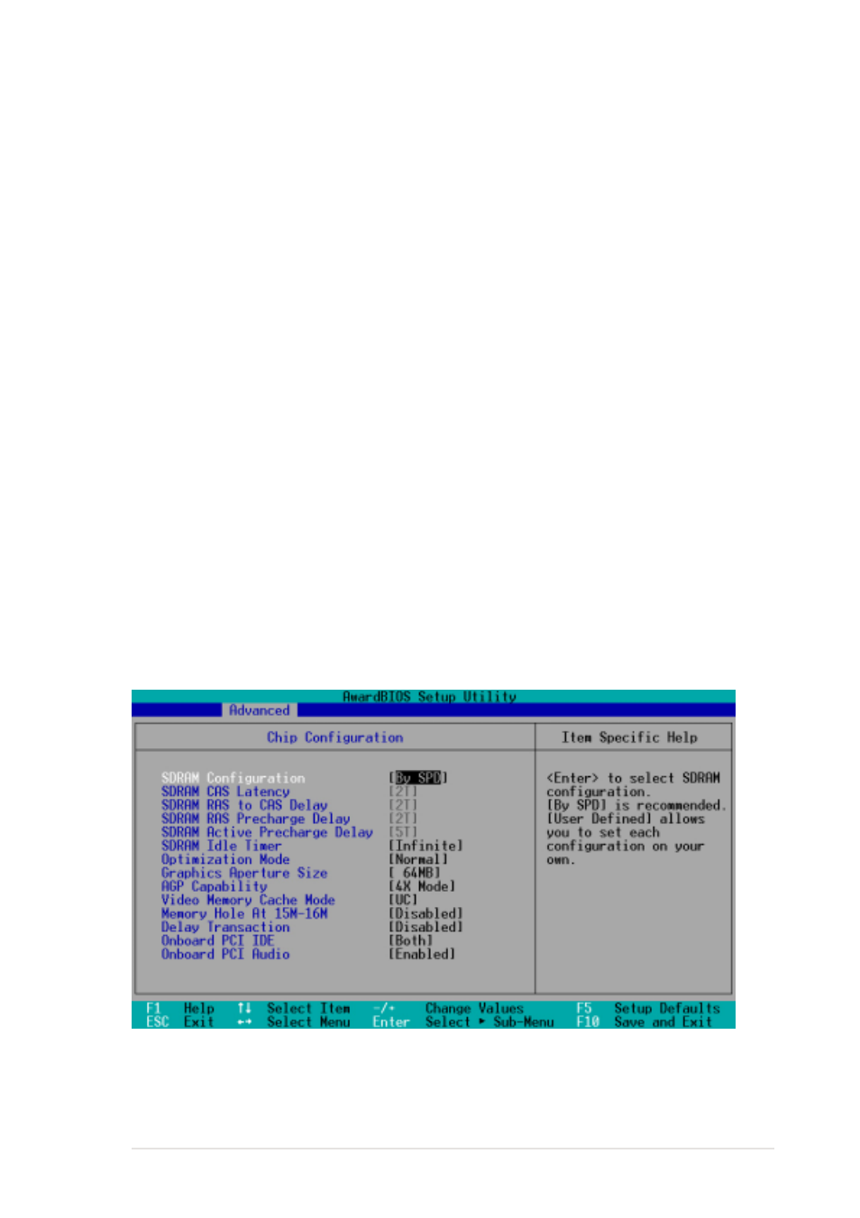 1 chip configuration | Asus P4B-E User Manual | Page 85 / 128