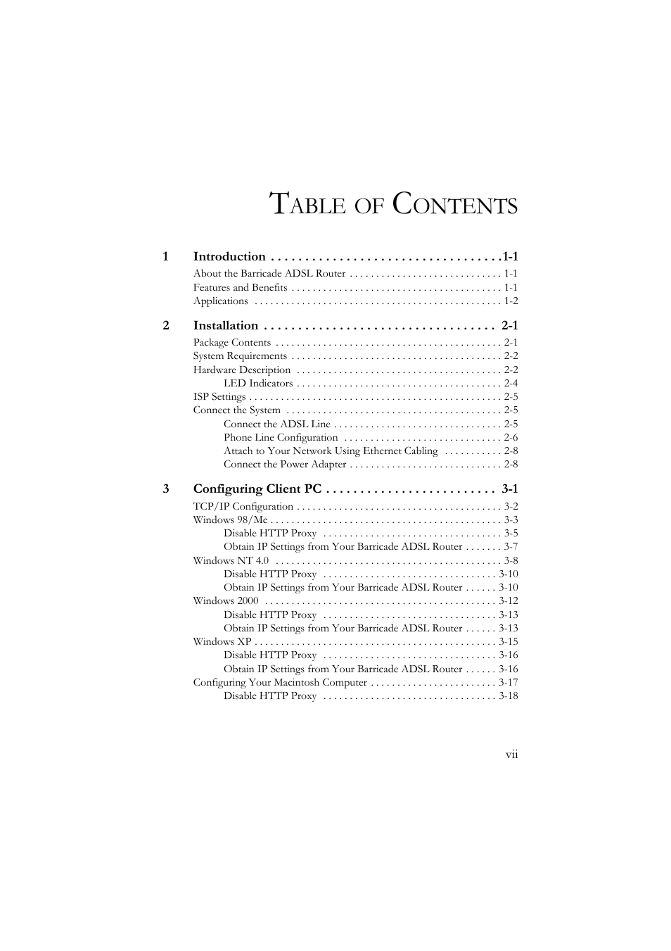 Able, Ontents | SMC Networks SMC7904BRA User Manual | Page 10 / 129