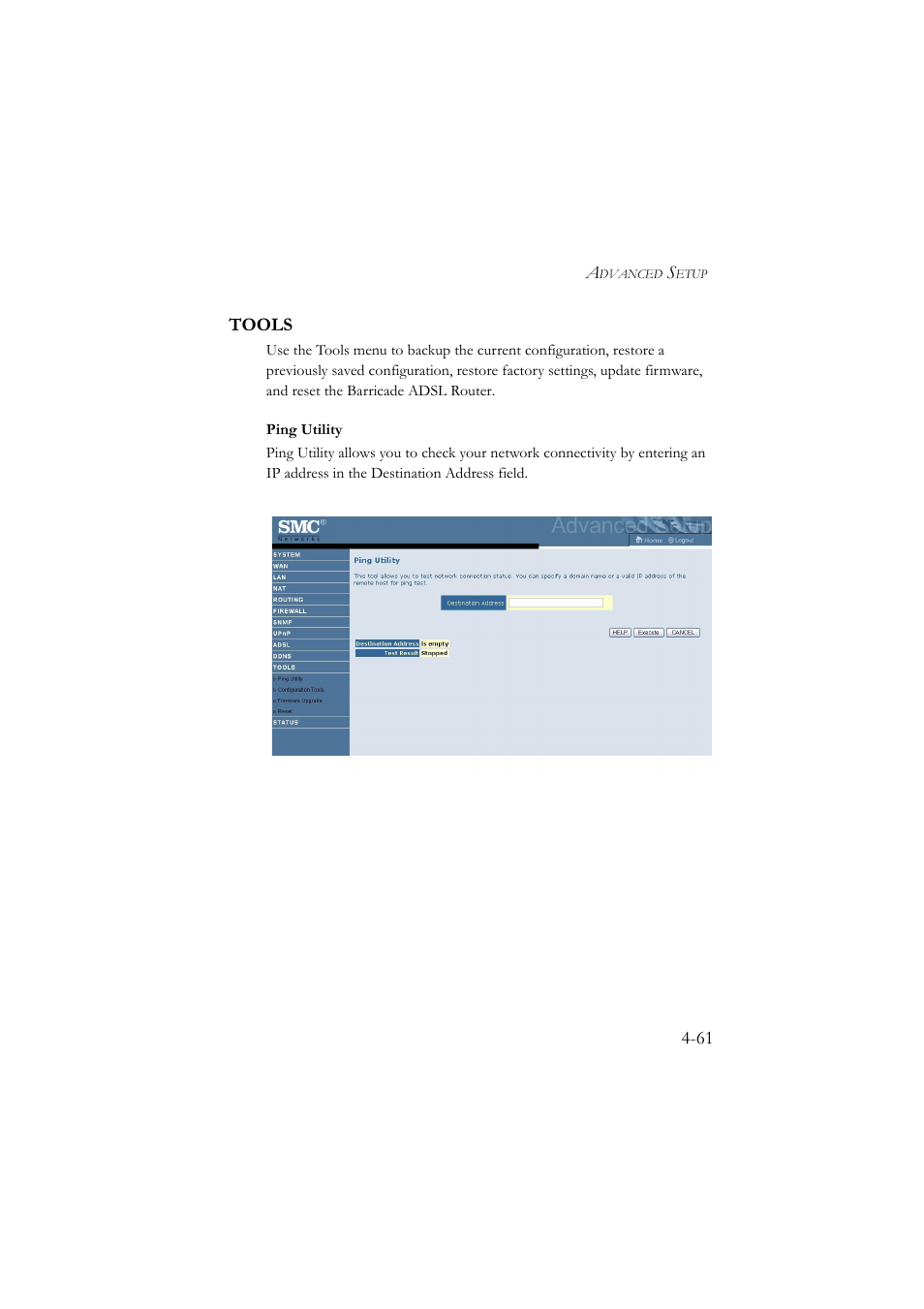 Tools, Tools -61 | SMC Networks SMC7904BRA User Manual | Page 106 / 129