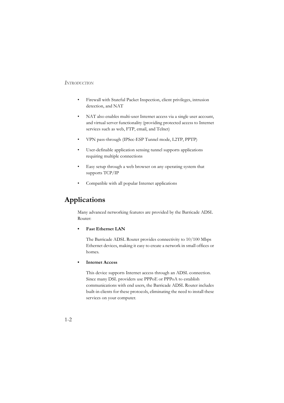 Applications, Applications -2 | SMC Networks SMC7904BRA User Manual | Page 15 / 129