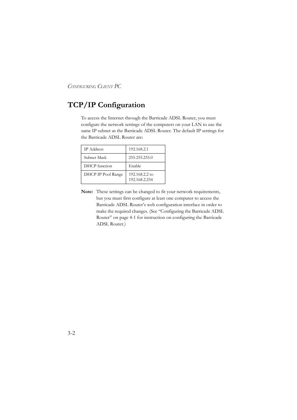Tcp/ip configuration, Tcp/ip configuration -2 | SMC Networks SMC7904BRA User Manual | Page 27 / 129