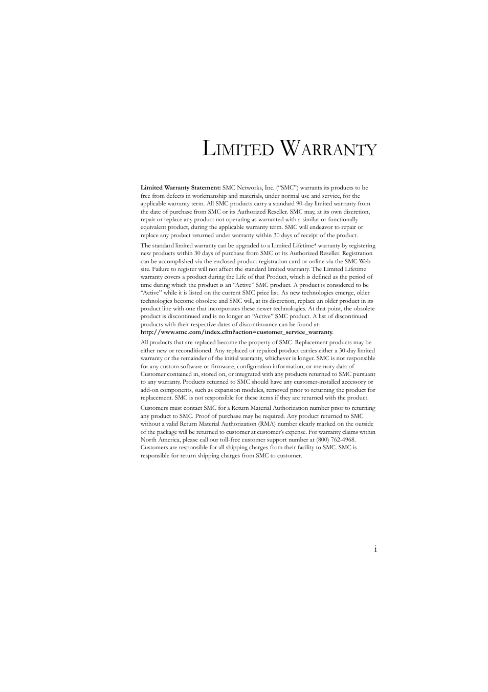 SMC Networks SMC7904BRA User Manual | Page 4 / 129