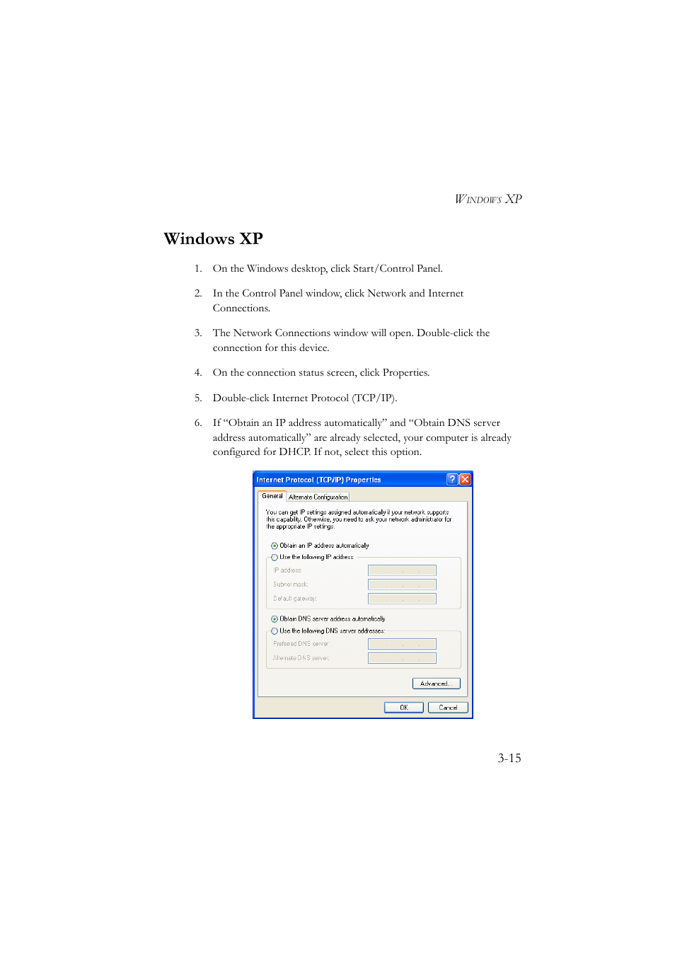 Windows xp, Windows xp -15 | SMC Networks SMC7904BRA User Manual | Page 40 / 129