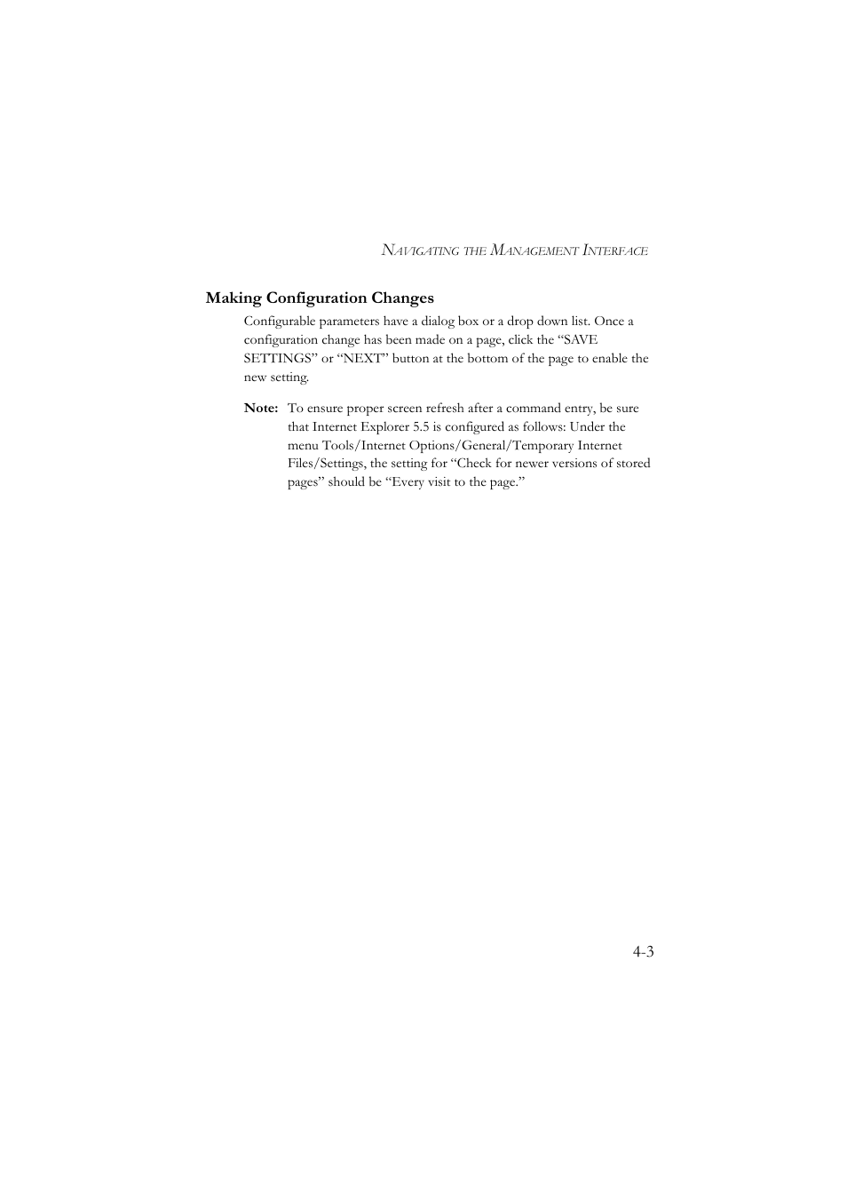 Making configuration changes, Making configuration changes -3 | SMC Networks SMC7904BRA User Manual | Page 48 / 129