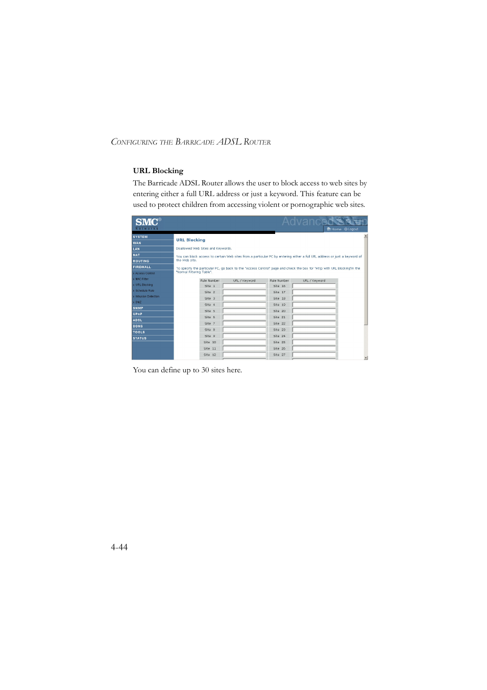 Adsl r | SMC Networks SMC7904BRA User Manual | Page 89 / 129