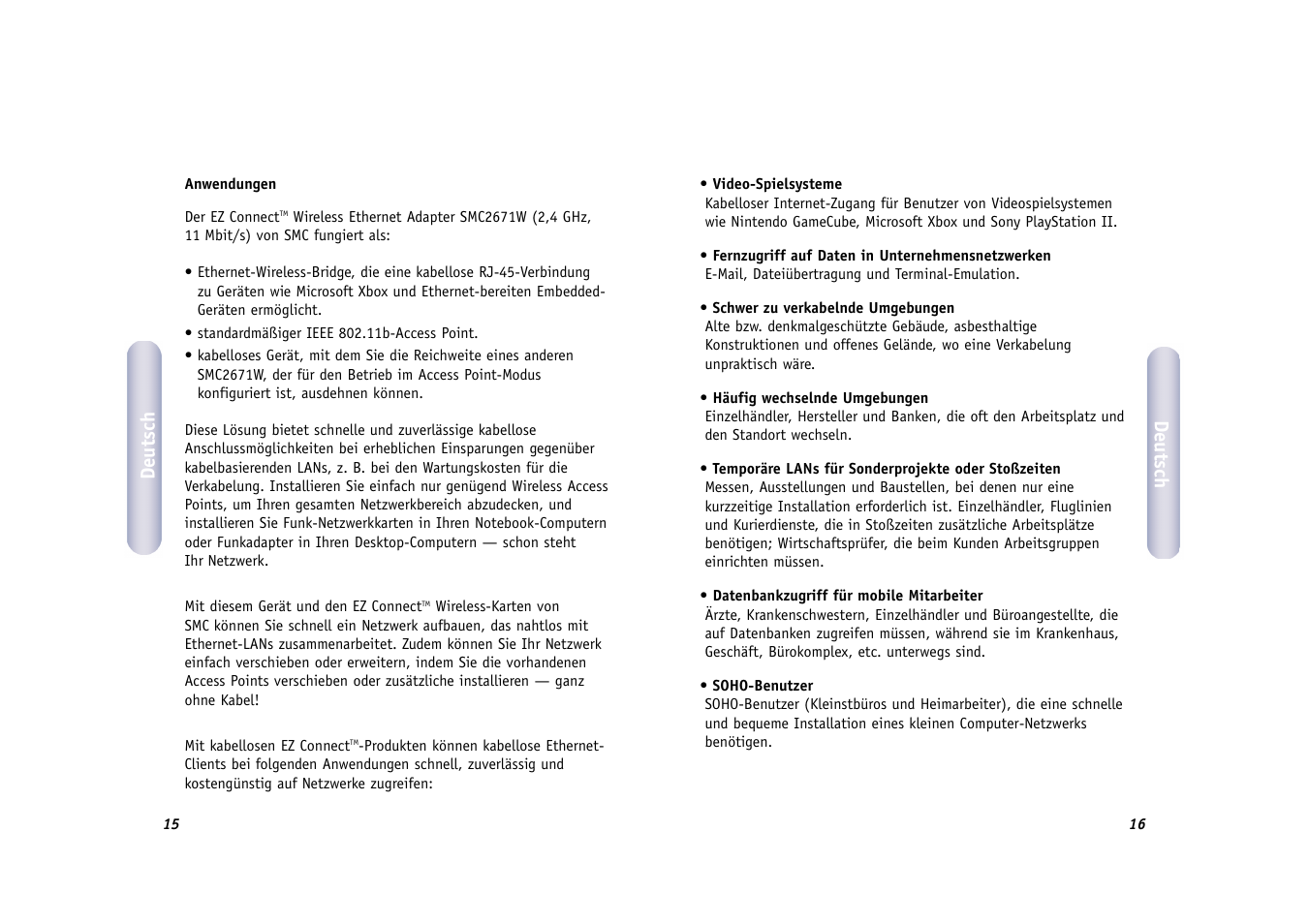 SMC Networks WIRELESS ETHERNET ADAPTER SMC2671W User Manual | Page 9 / 44