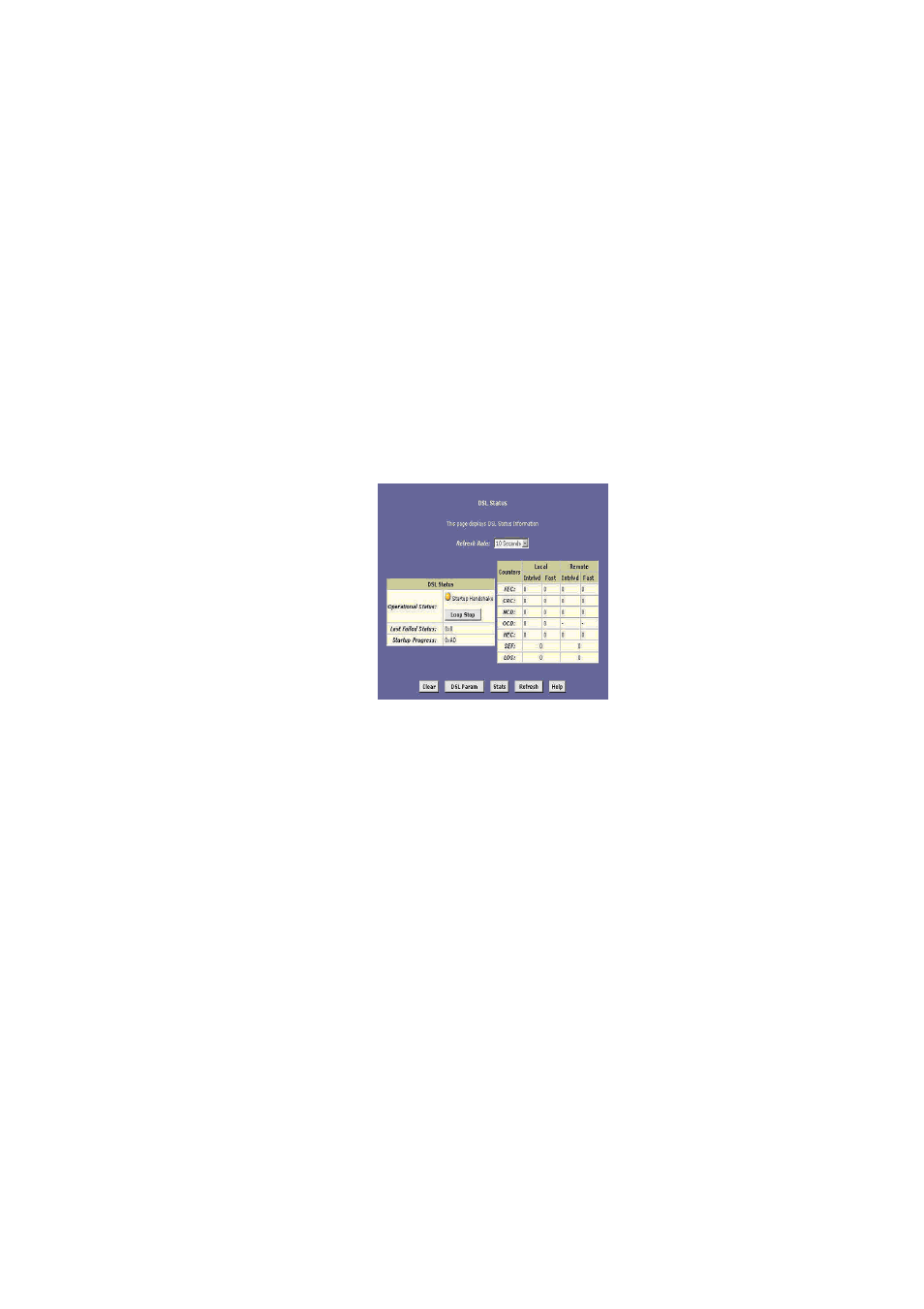 Viewing dsl line information, Dsl l | SMC Networks ADSL Barricade SMC7204BRA User Manual | Page 151 / 204