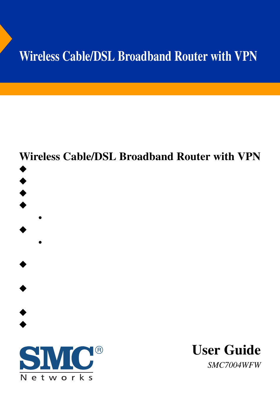 SMC Networks SMC Barricade Plus SMC7004WFW User Manual | 146 pages