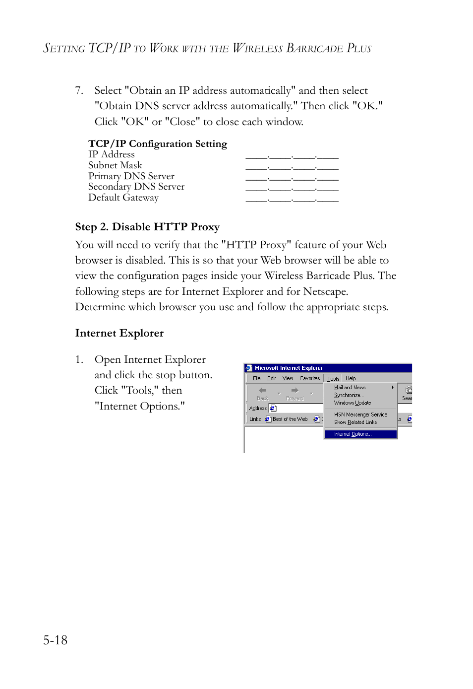 Tcp/ip | SMC Networks SMC Barricade Plus SMC7004WFW User Manual | Page 100 / 146