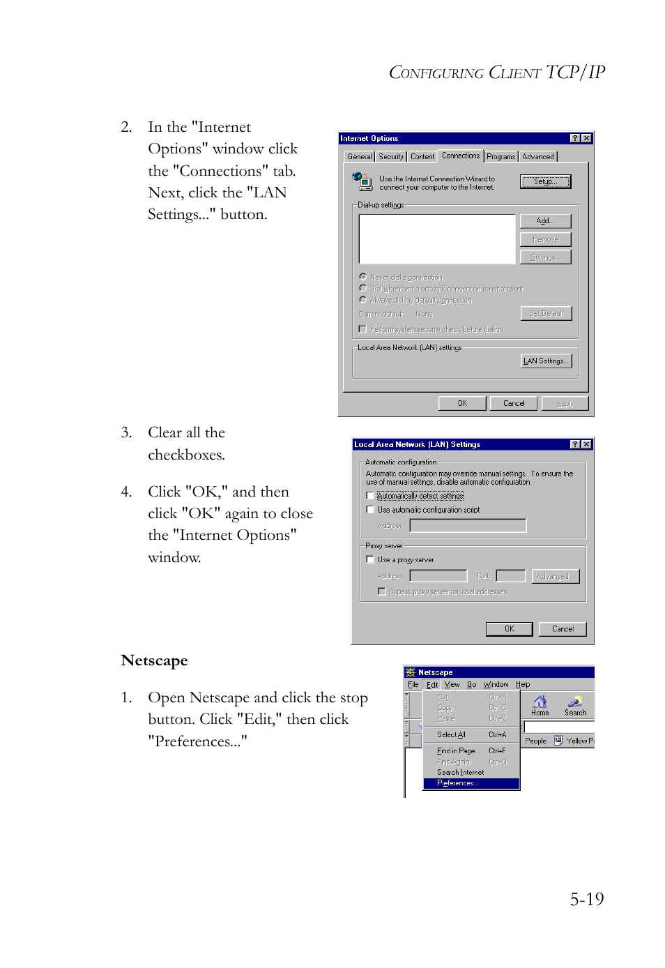 Tcp/ip 5-19 | SMC Networks SMC Barricade Plus SMC7004WFW User Manual | Page 101 / 146