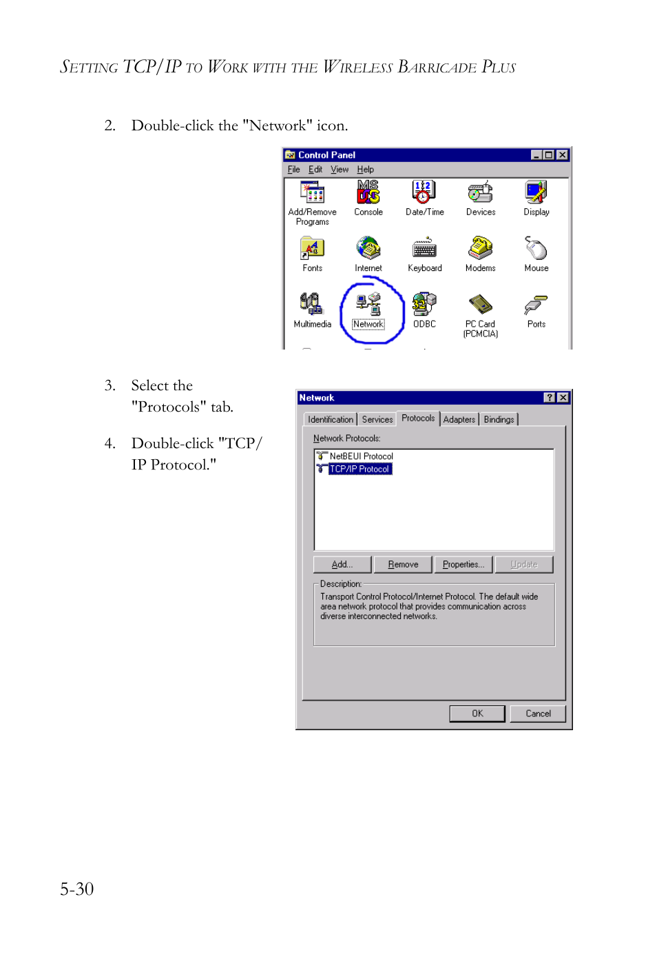 Tcp/ip | SMC Networks SMC Barricade Plus SMC7004WFW User Manual | Page 112 / 146