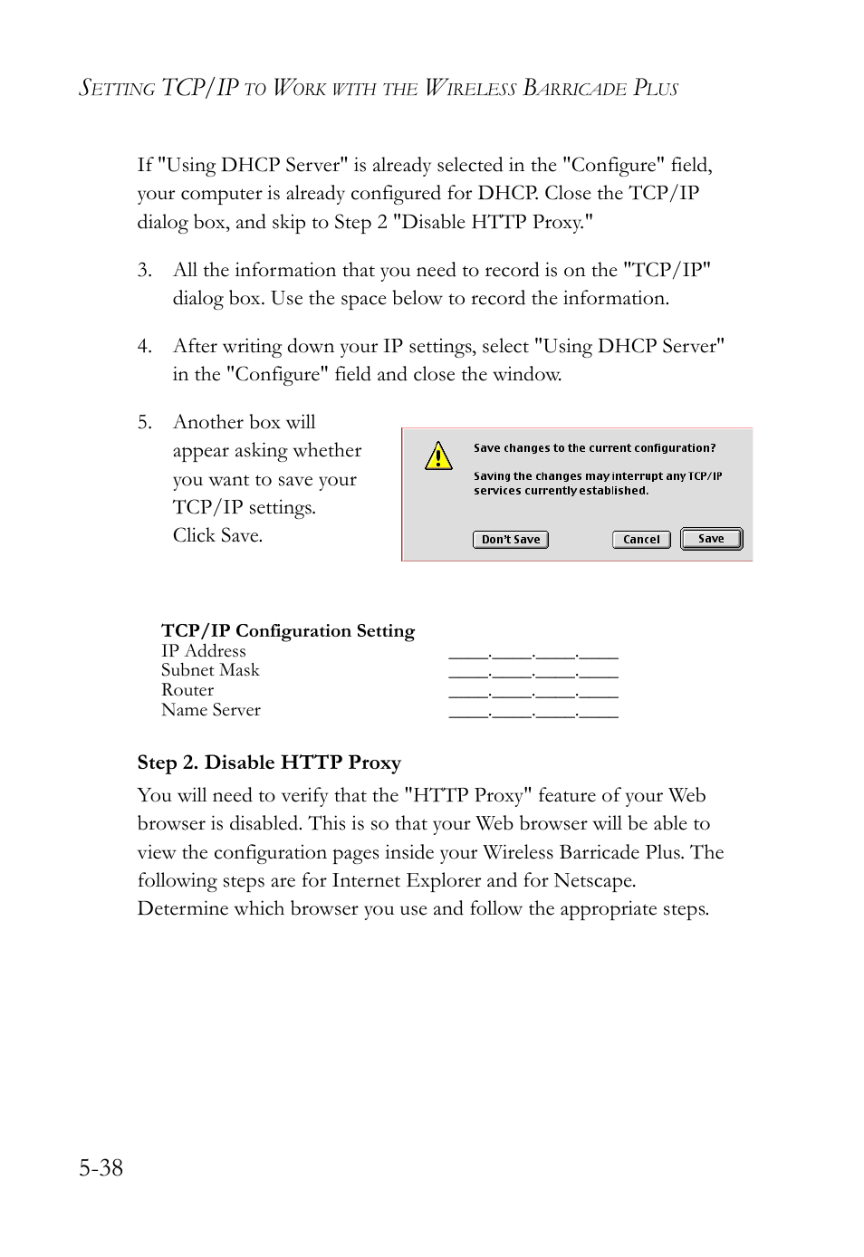 Tcp/ip | SMC Networks SMC Barricade Plus SMC7004WFW User Manual | Page 120 / 146