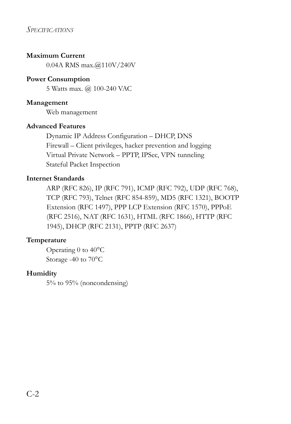 SMC Networks SMC Barricade Plus SMC7004WFW User Manual | Page 138 / 146