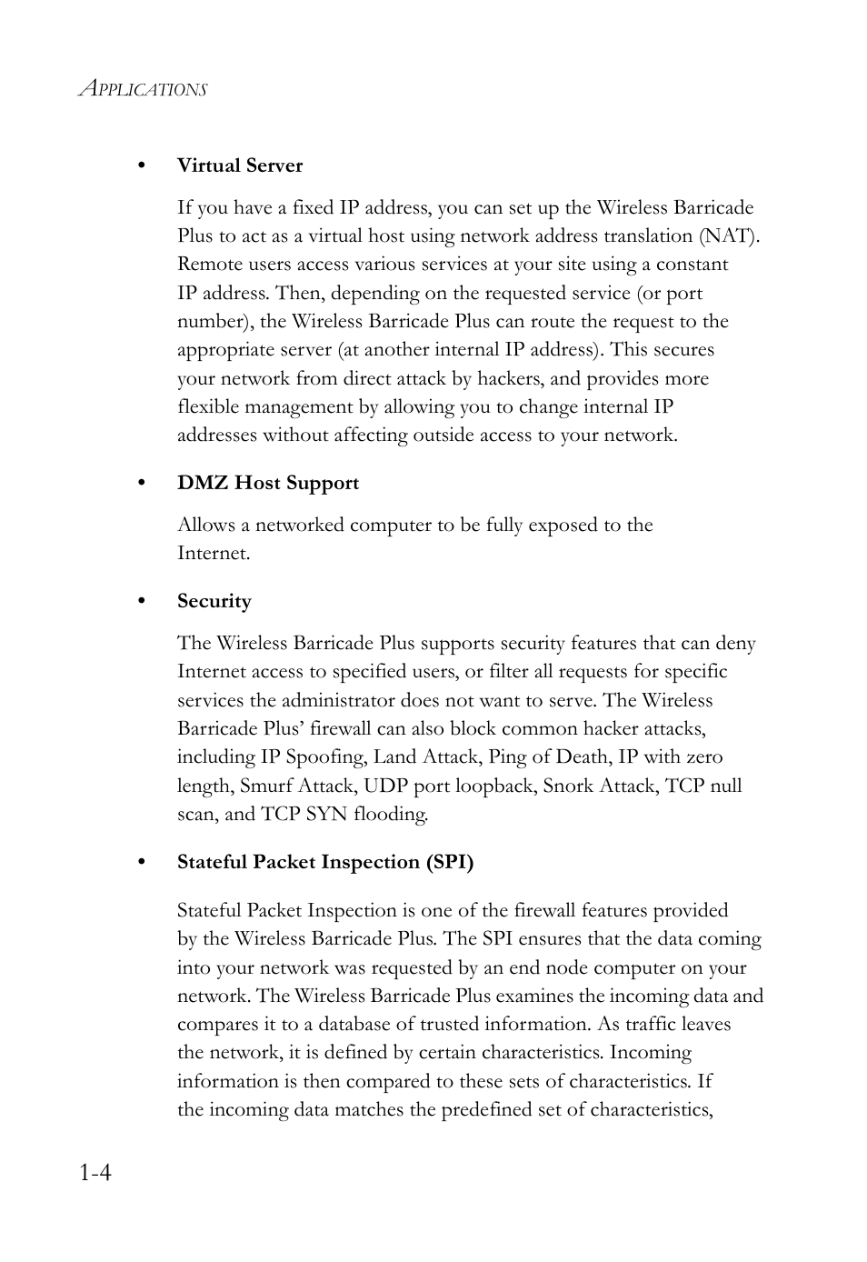 SMC Networks SMC Barricade Plus SMC7004WFW User Manual | Page 14 / 146