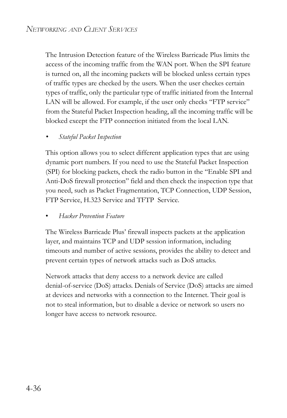 SMC Networks SMC Barricade Plus SMC7004WFW User Manual | Page 66 / 146