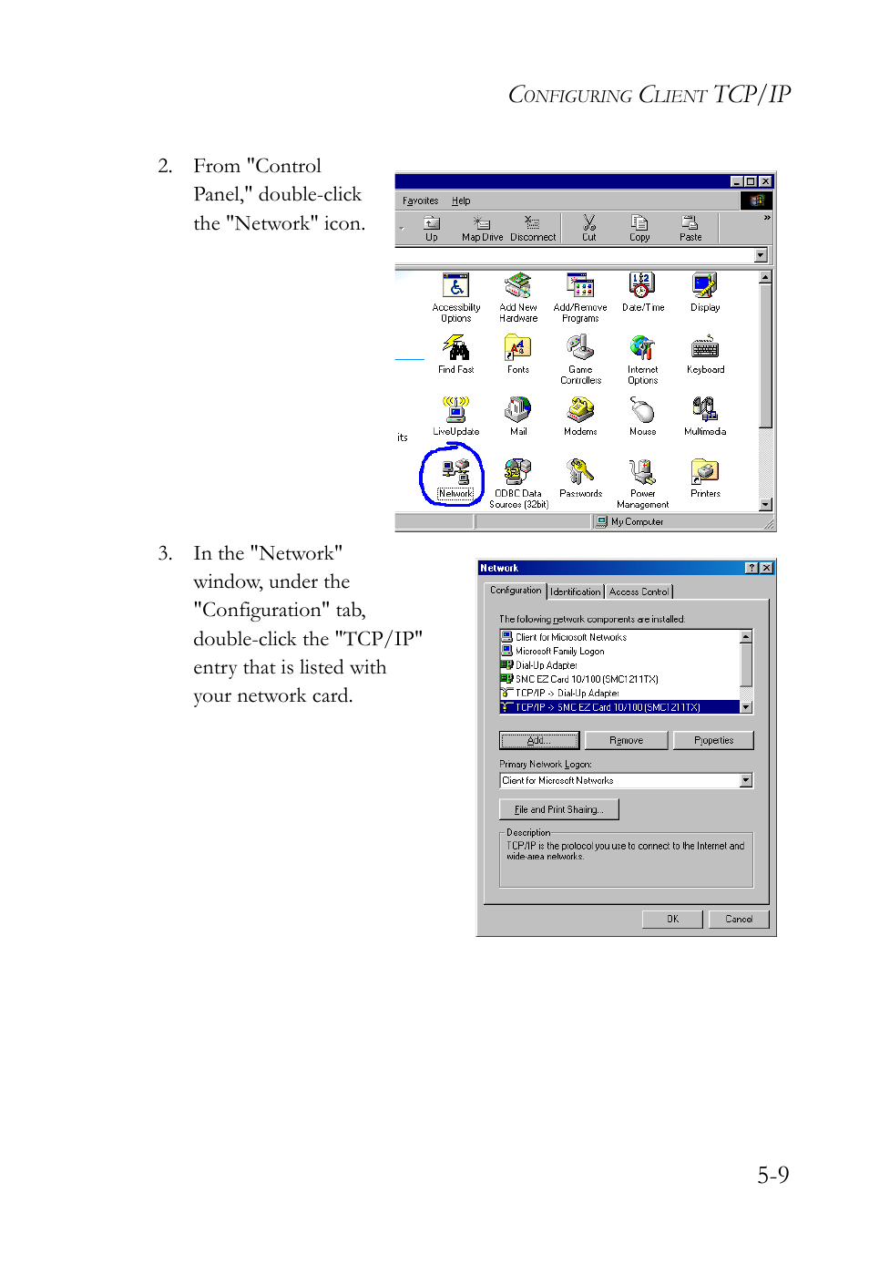 Tcp/ip 5-9 | SMC Networks SMC Barricade Plus SMC7004WFW User Manual | Page 91 / 146