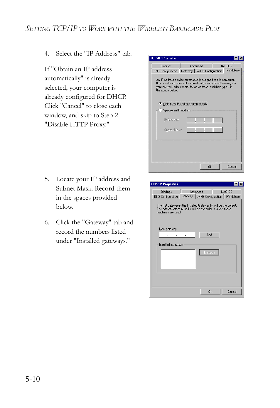 Tcp/ip | SMC Networks SMC Barricade Plus SMC7004WFW User Manual | Page 92 / 146