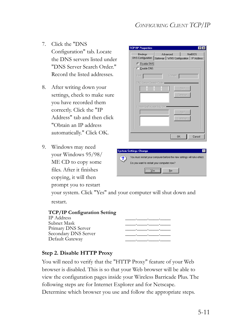 Tcp/ip 5-11 | SMC Networks SMC Barricade Plus SMC7004WFW User Manual | Page 93 / 146