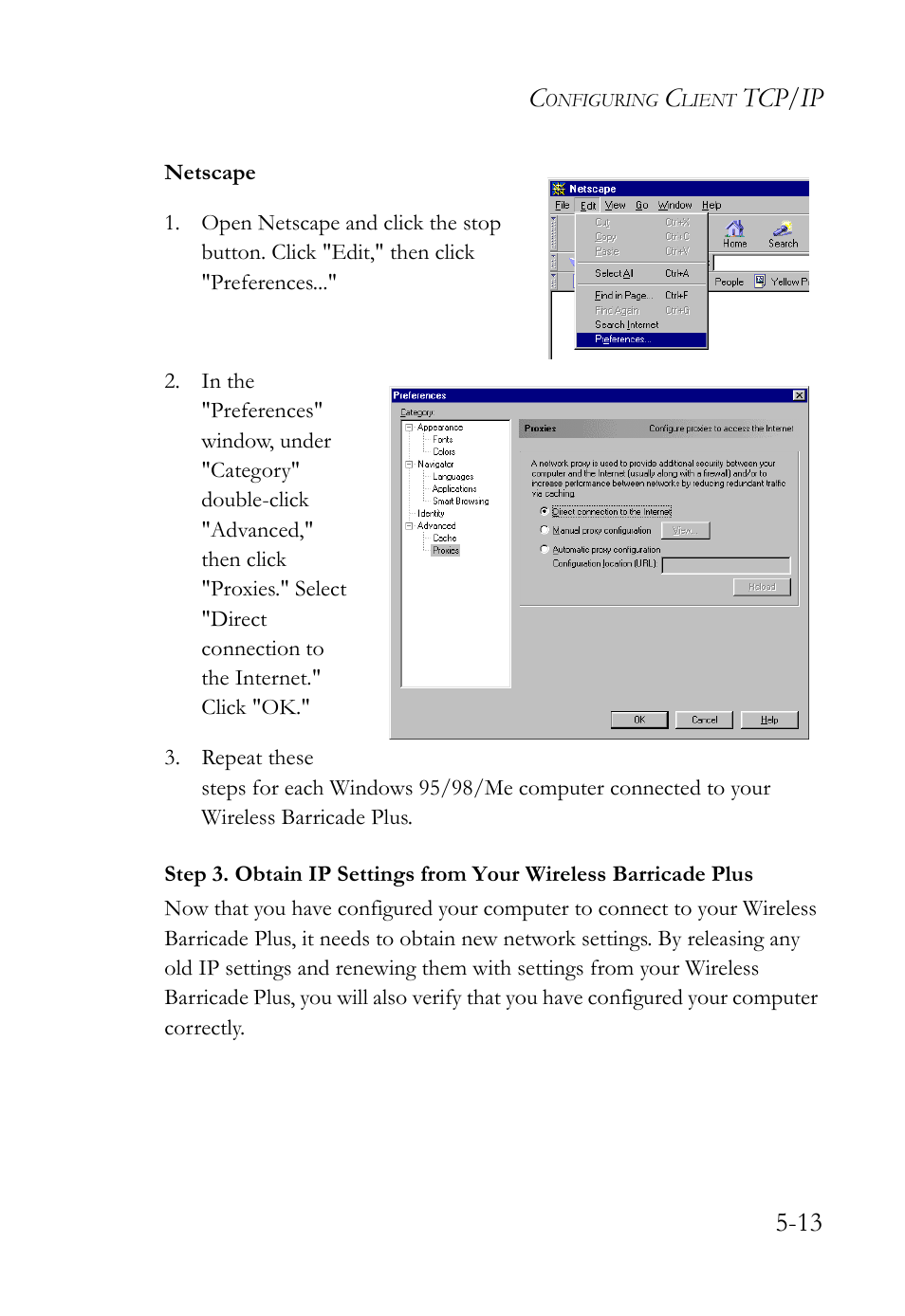 Tcp/ip 5-13 | SMC Networks SMC Barricade Plus SMC7004WFW User Manual | Page 95 / 146