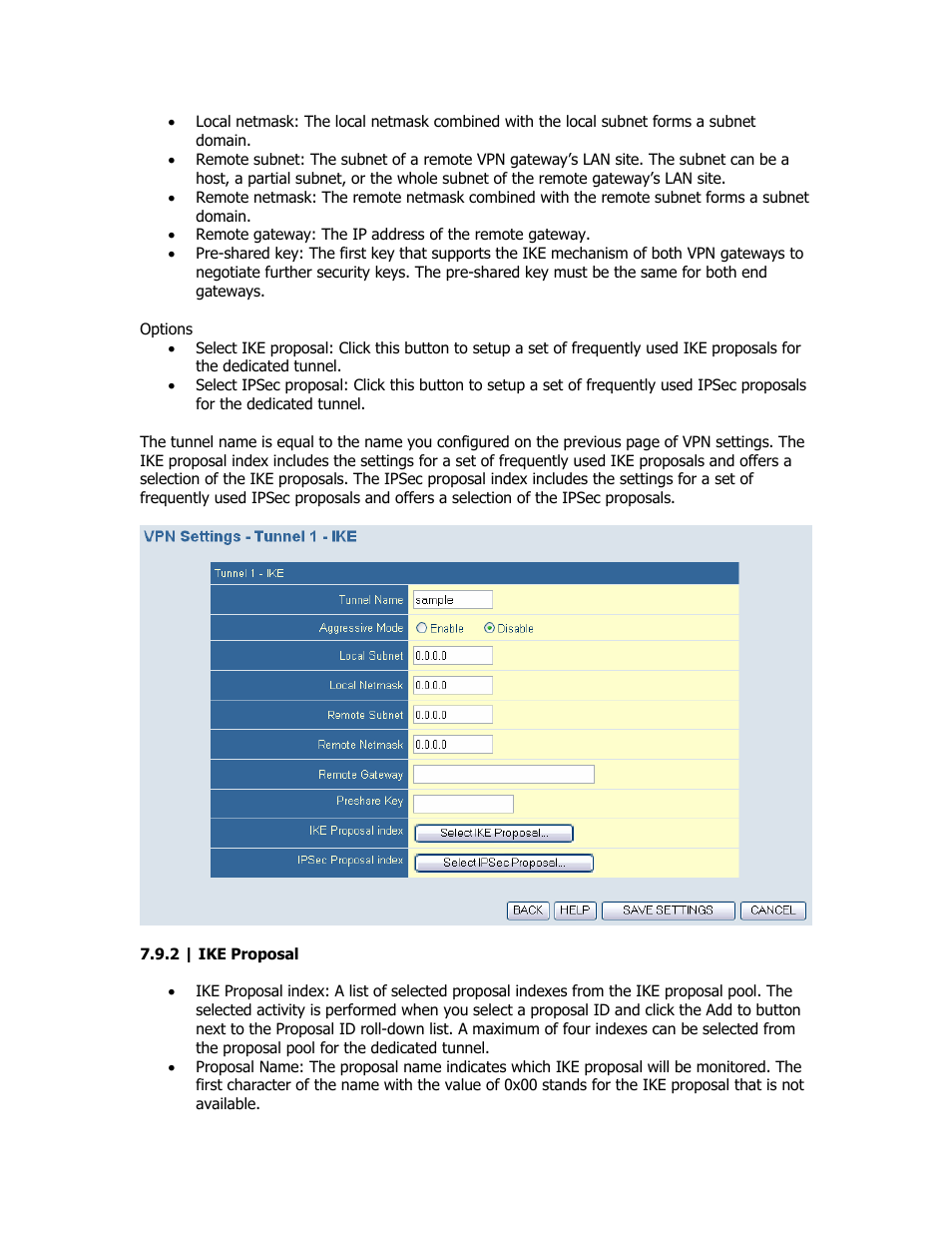 Ike proposal | SMC Networks SMC Barricade Plus SMCBR18VPN User Manual | Page 36 / 73