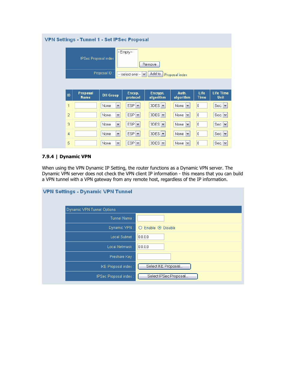 Dynamic vpn | SMC Networks SMC Barricade Plus SMCBR18VPN User Manual | Page 39 / 73