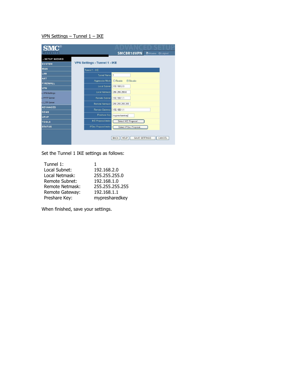 SMC Networks SMC Barricade Plus SMCBR18VPN User Manual | Page 60 / 73