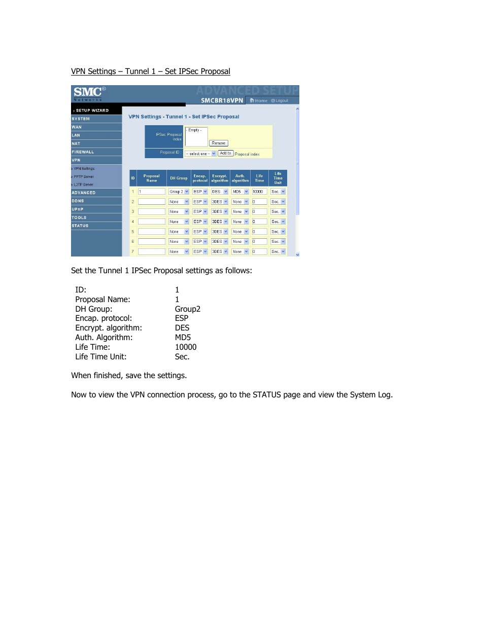 SMC Networks SMC Barricade Plus SMCBR18VPN User Manual | Page 62 / 73