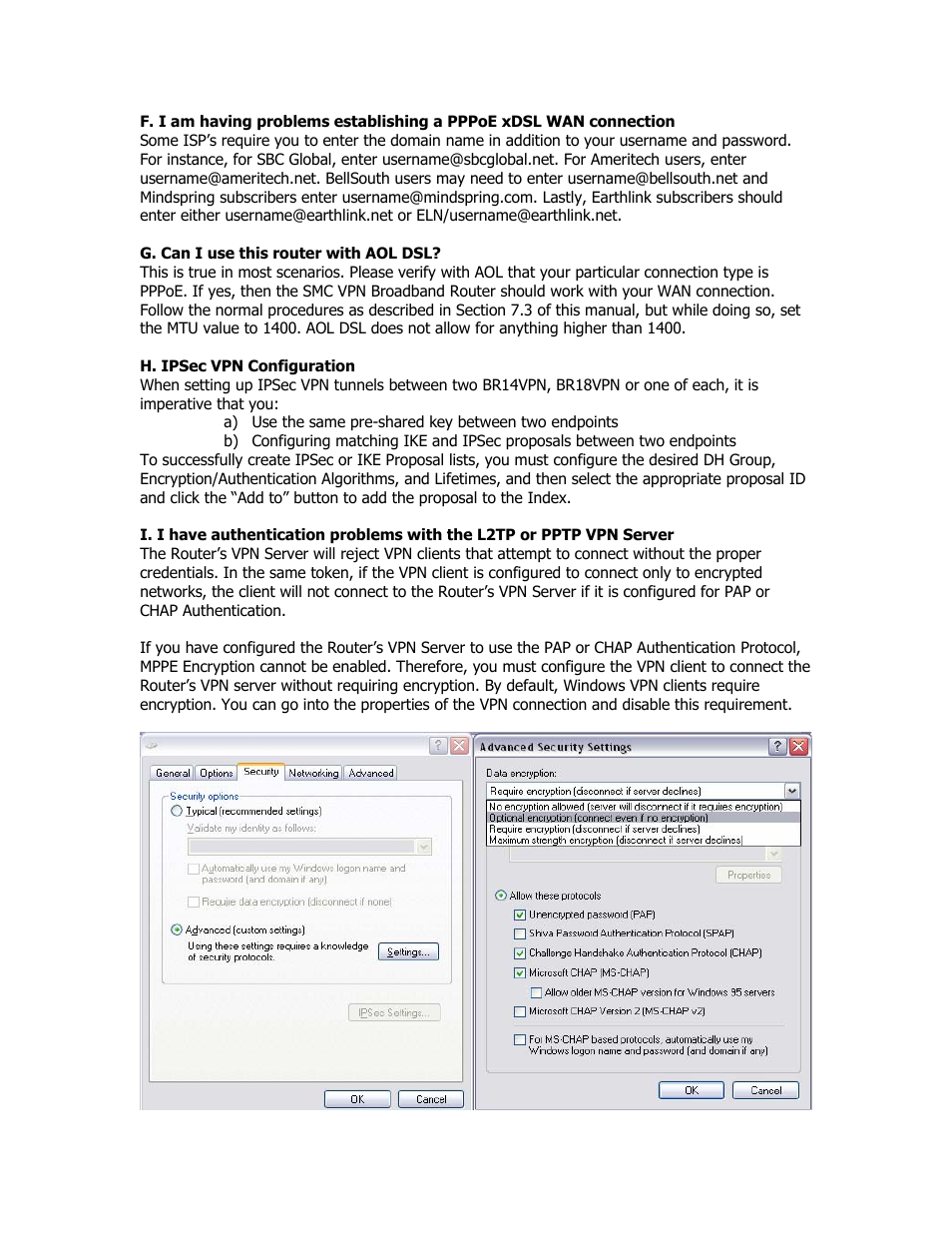 SMC Networks SMC Barricade Plus SMCBR18VPN User Manual | Page 64 / 73