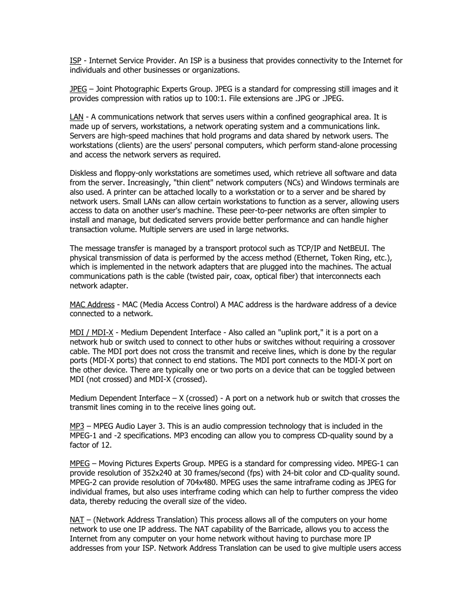 SMC Networks SMC Barricade Plus SMCBR18VPN User Manual | Page 70 / 73