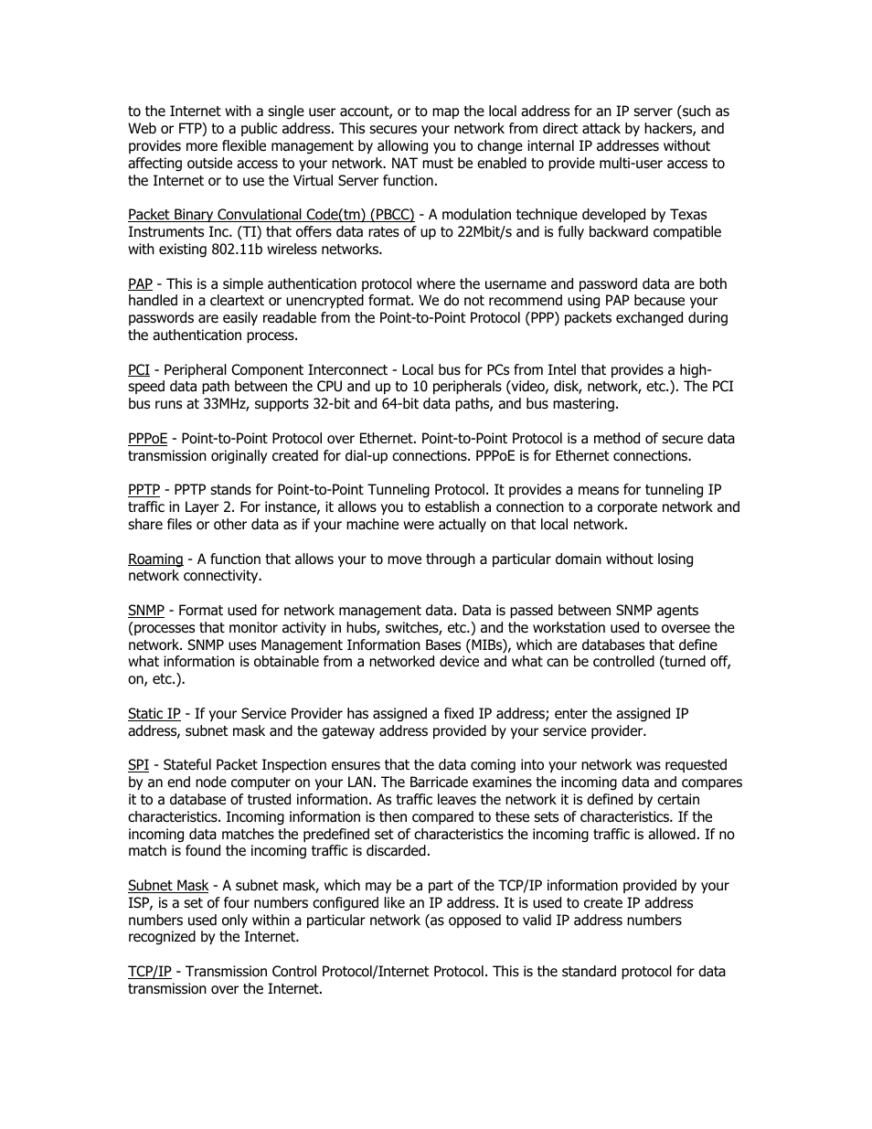 SMC Networks SMC Barricade Plus SMCBR18VPN User Manual | Page 71 / 73