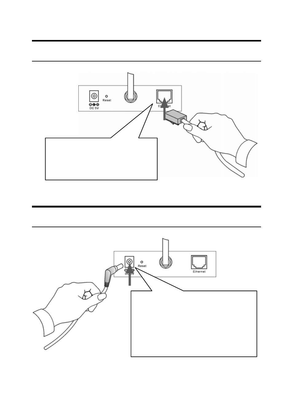 Connecting the ethernet cable, Attaching the power supply, Onnecting the | Thernet cable, Ttaching the, Ower, Upply | SMC Networks EZ-Connect SMCWIPCAM-G User Manual | Page 23 / 122