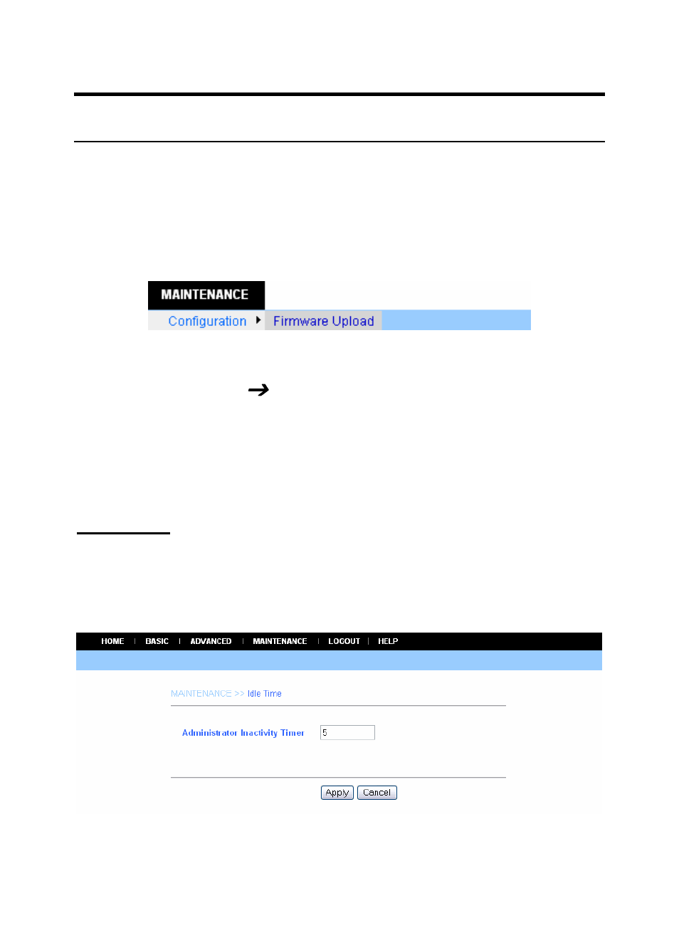 Maintenance, Maintenance ( configuration, Idle time | Aintenance, Configuration | SMC Networks EZ-Connect SMCWIPCAM-G User Manual | Page 57 / 122